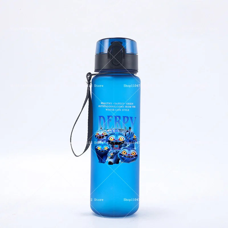 650ML KPop Demon Hunters Water Cup Trend Simple Frosted Sports Water Cup Boys Girl Portable Drop-proof Outdoor Fitness Jug Gift