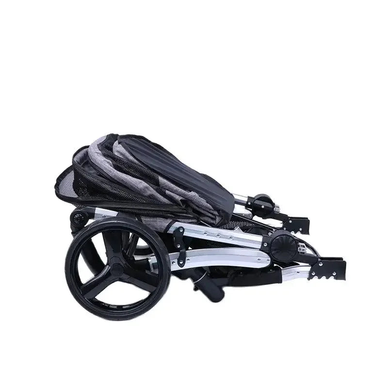 Foldable Large Size Luxury Pet Cart Large Dog Cart Multiple Cats for Outdoor Strolling Dog Walking Cart Portable 2024 Newest