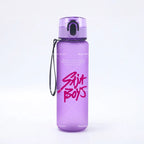 650ML KPop Demon Hunters Water Cup Trend Simple Frosted Sports Water Cup Boys Girl Portable Drop-proof Outdoor Fitness Jug Gift