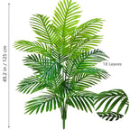 53-123cm  Artificial Palm Tree Tropical Fake Plant Green Plastic Palm Leaf Branches Suitable for Home Garden Decoration