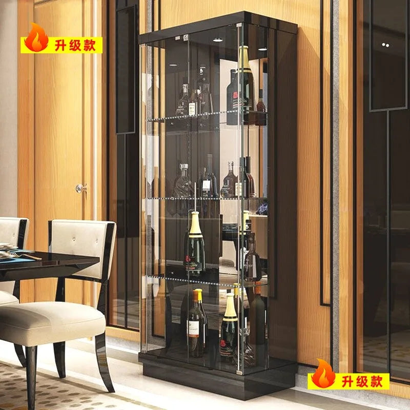 Customized. Y Ying 3 2025 New Wine Cabinet European Style Glass Wine Cabinet Wall Dining Room Sideboard Storage Curio Cabinet Li