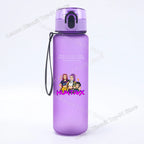 650ml KPop Demon Hunting Series Water Bottle Pop-up Lid Hot Movies Frosted Drink Cup Leak Proof Portable Tour Hiking Sports Gift