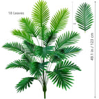 53-123cm  Artificial Palm Tree Tropical Fake Plant Green Plastic Palm Leaf Branches Suitable for Home Garden Decoration