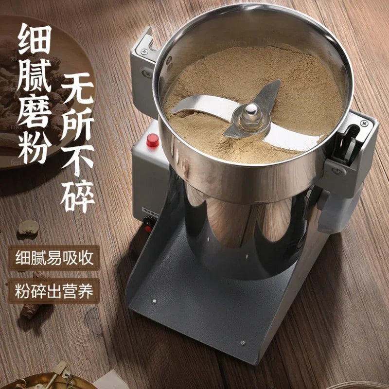 Chinese herbal medicine pulverizer, ultra-fine grinding, household small dry mill, crushing mill, commercial