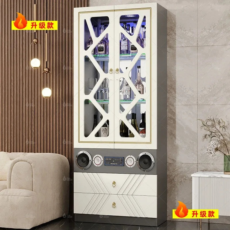 Customized. Y Ying 3 2025 New Wine Cabinet European Style Glass Wine Cabinet Wall Dining Room Sideboard Storage Curio Cabinet Li