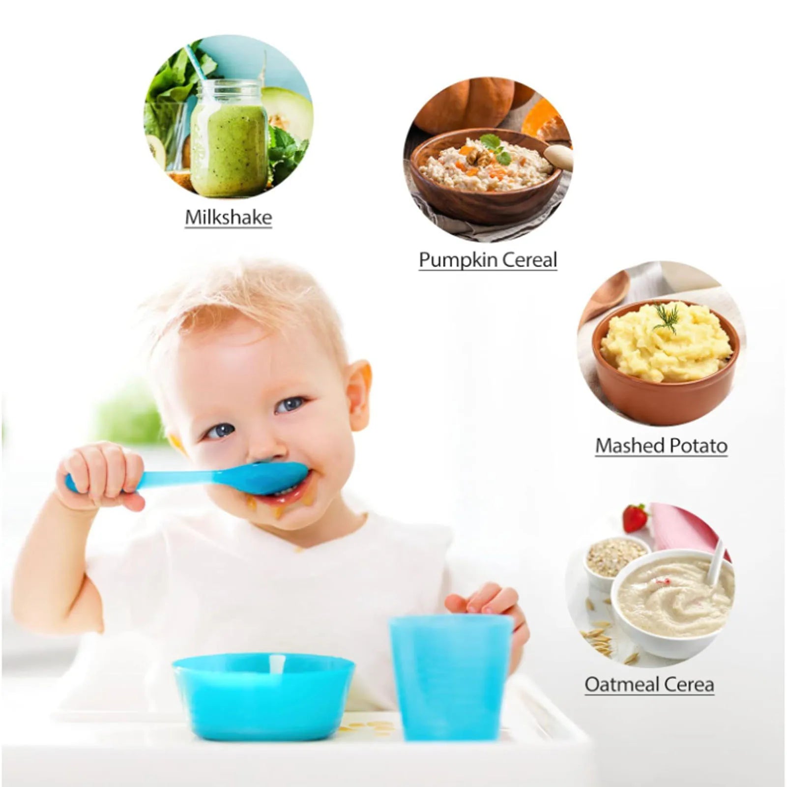 Electric Meat Grinder 500W 5L Stainless Steel Multifunctional Food Processor Meat Blender for Vegetables Fruits and Nuts