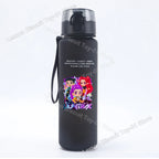 650ml KPop Demon Hunting Series Water Bottle Pop-up Lid Hot Movies Frosted Drink Cup Leak Proof Portable Tour Hiking Sports Gift