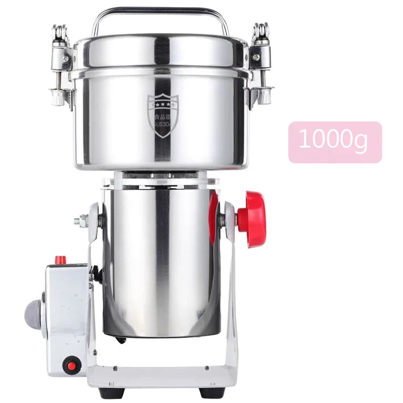 2500g Swing Type Safety Electric Grain Grinder Mill High-speed Spice Mill Commercial Powder Machine Dry Cereals Grinder