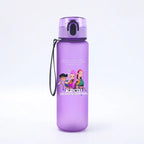 650ML KPop Demon Hunters Water Cup Trend Simple Frosted Sports Water Cup Boys Girl Portable Drop-proof Outdoor Fitness Jug Gift