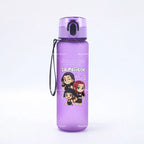 650ML KPop Demon Hunters Water Cup Trend Simple Frosted Sports Water Cup Boys Girl Portable Drop-proof Outdoor Fitness Jug Gift