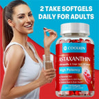 Astaxanthin Capsules - Promotes Cardiovascular Health and Accelerates Metabolism supporting Eye, Joint and Skin Health