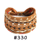 Boho Headbands for Women Knotted Wide Headwrap Turban Yoga Workout Head Bands Stretch Hiarbands Cotton Bandana Hair Accessories