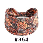 Boho Headbands for Women Knotted Wide Headwrap Turban Yoga Workout Head Bands Stretch Hiarbands Cotton Bandana Hair Accessories