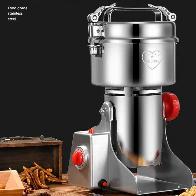 2500g Swing Type Safety Electric Grain Grinder Mill High-speed Spice Mill Commercial Powder Machine Dry Cereals Grinder