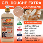 Amino Acid & Glycolic Acid Shower Gel Anti-aging Whitening Body Skin Care Brightening Bath Wash
