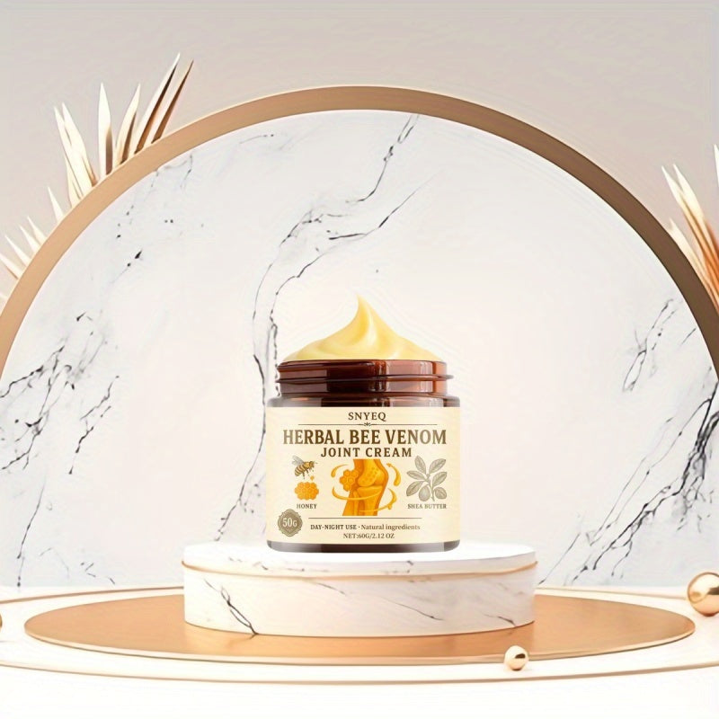 Crme articulaire  venin dabeille multicible pour les pieds et les jambes  Enrichie en graisse de buf en collagne et en vitamine E  Ingrdients hypoallergniques et vgtaux pour une soulagement en profondeur icne dingrdient naturel formule 